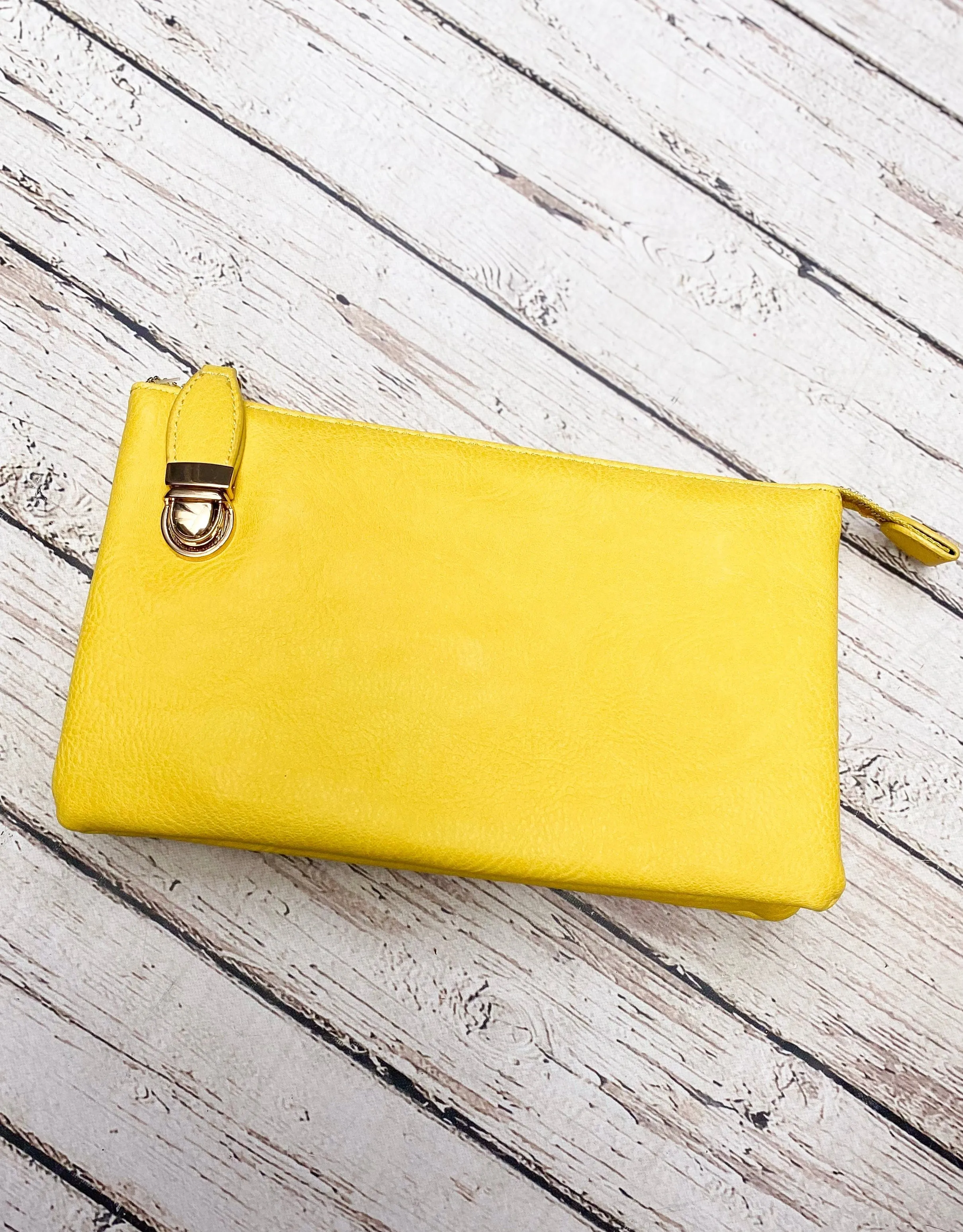 Top Zipper Crossbody Bright Yellow