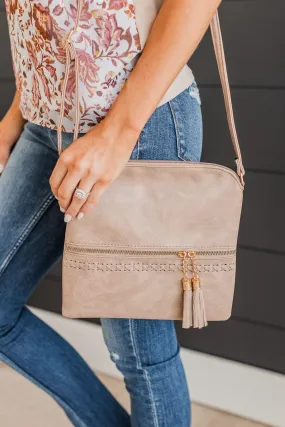 Total Hit Crossbody Purse- Taupe