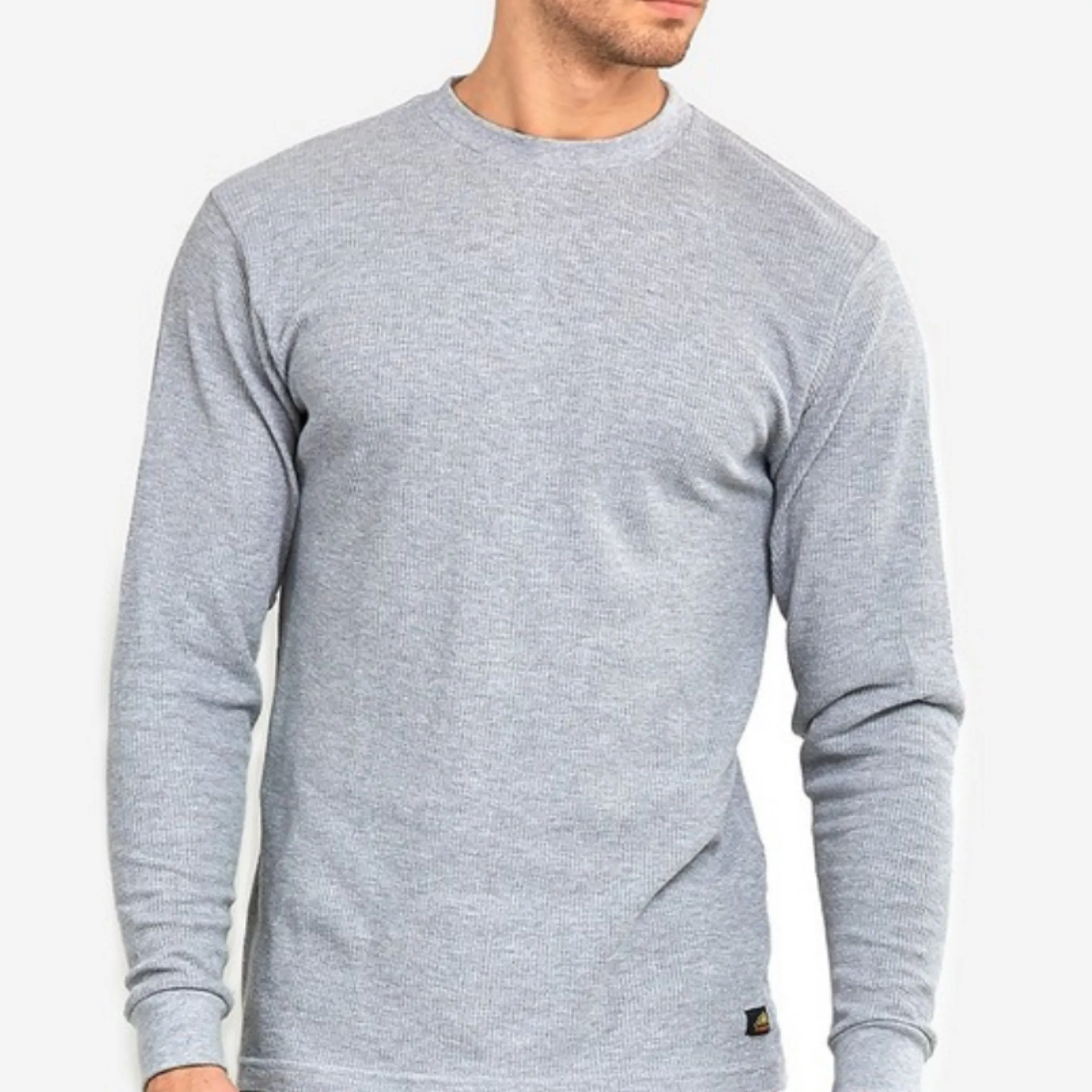 Traditional Thermal Long Sleeve for Men - Heather Grey