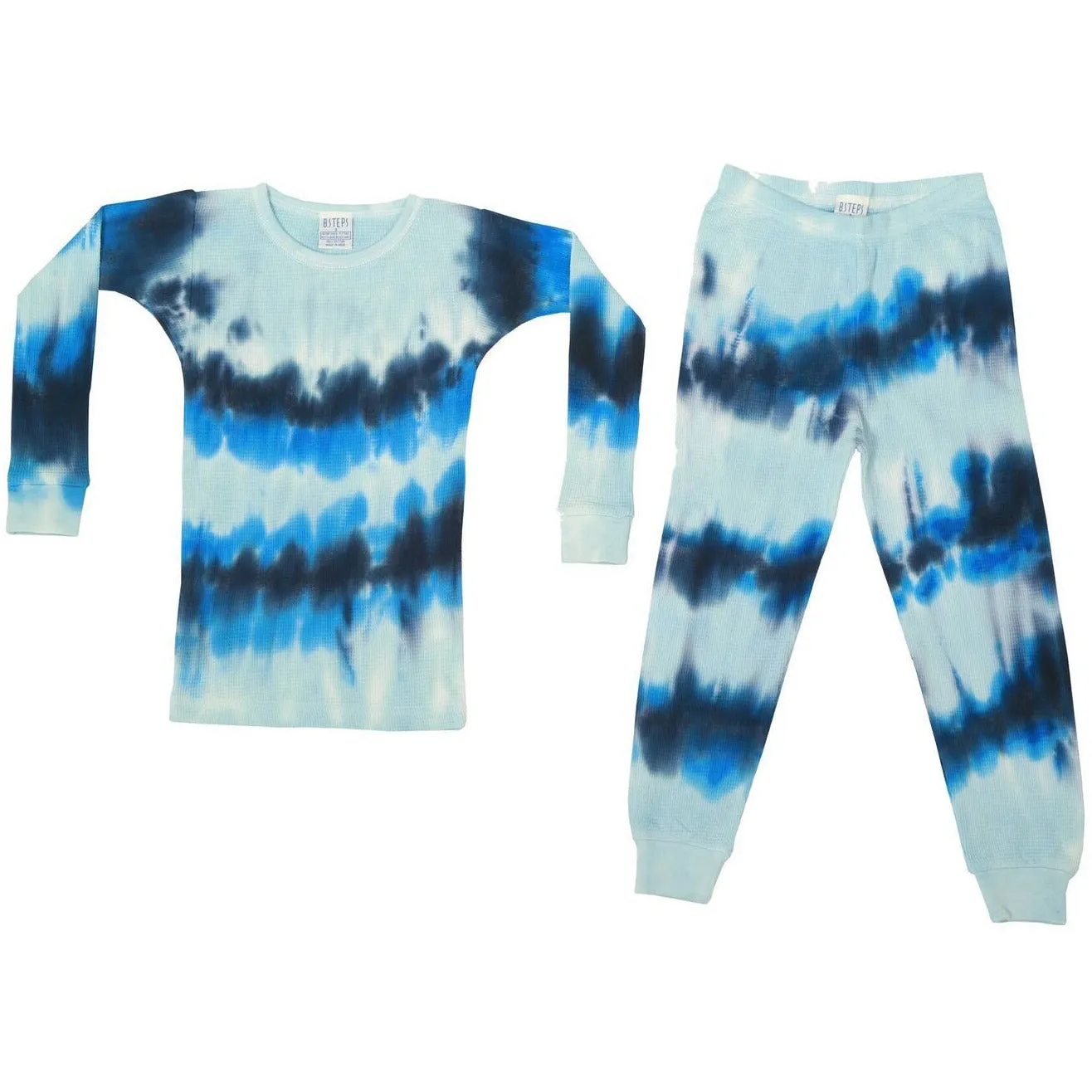 Tye dye pajama set with thermal material