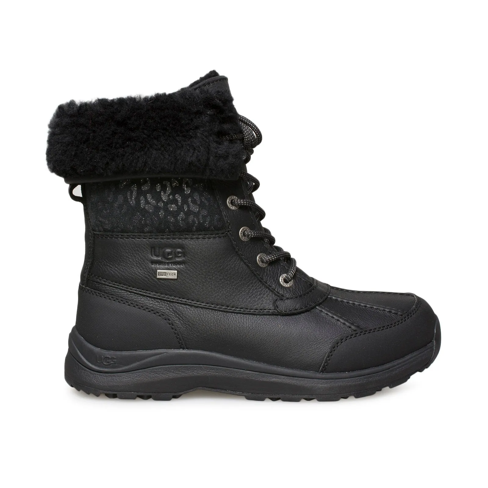 UGG Women's Snow Leopard Black Boots - Adirondack III.