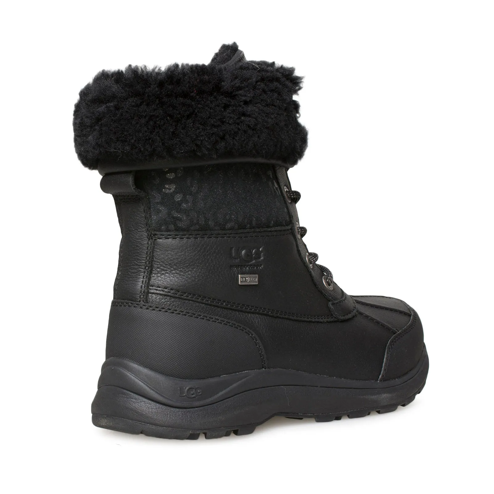 UGG Women's Snow Leopard Black Boots - Adirondack III.