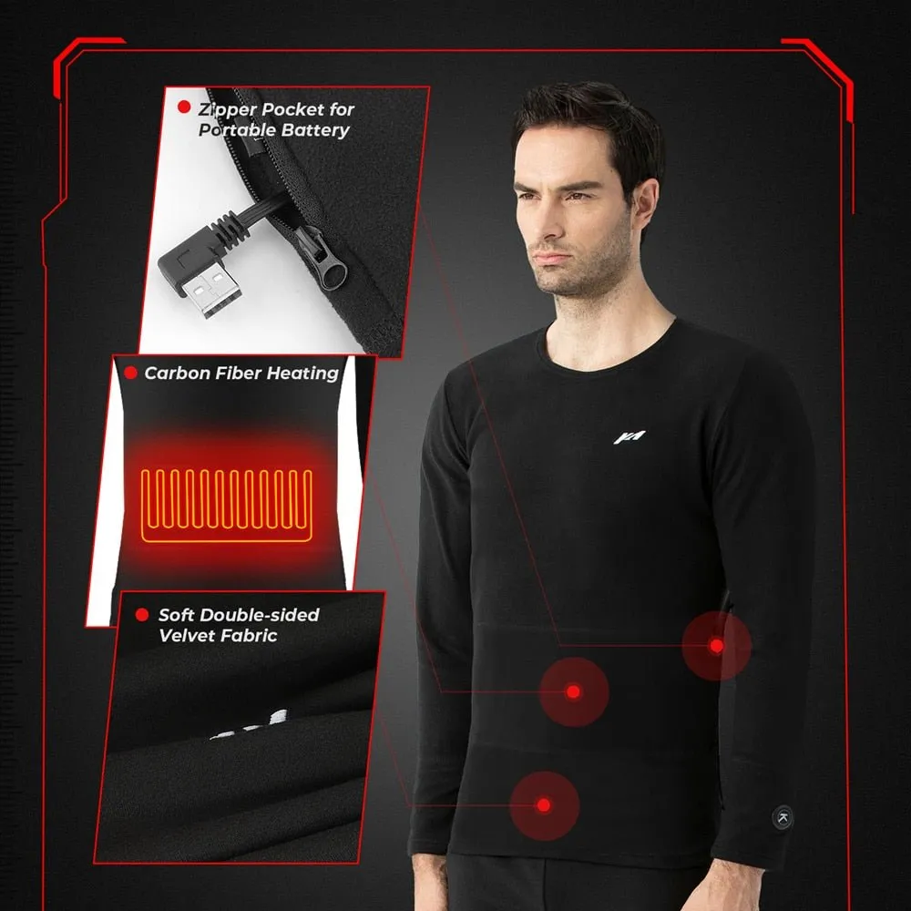 USB Heated Thermal Underwear Set - KEMIMOTO