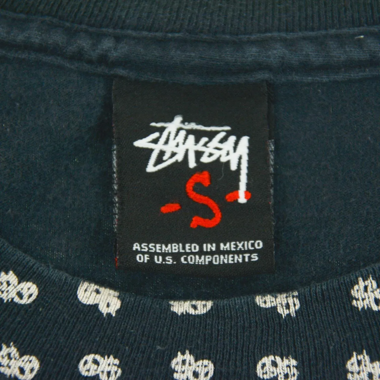 Vintage Stussy Peace T Shirt Size S