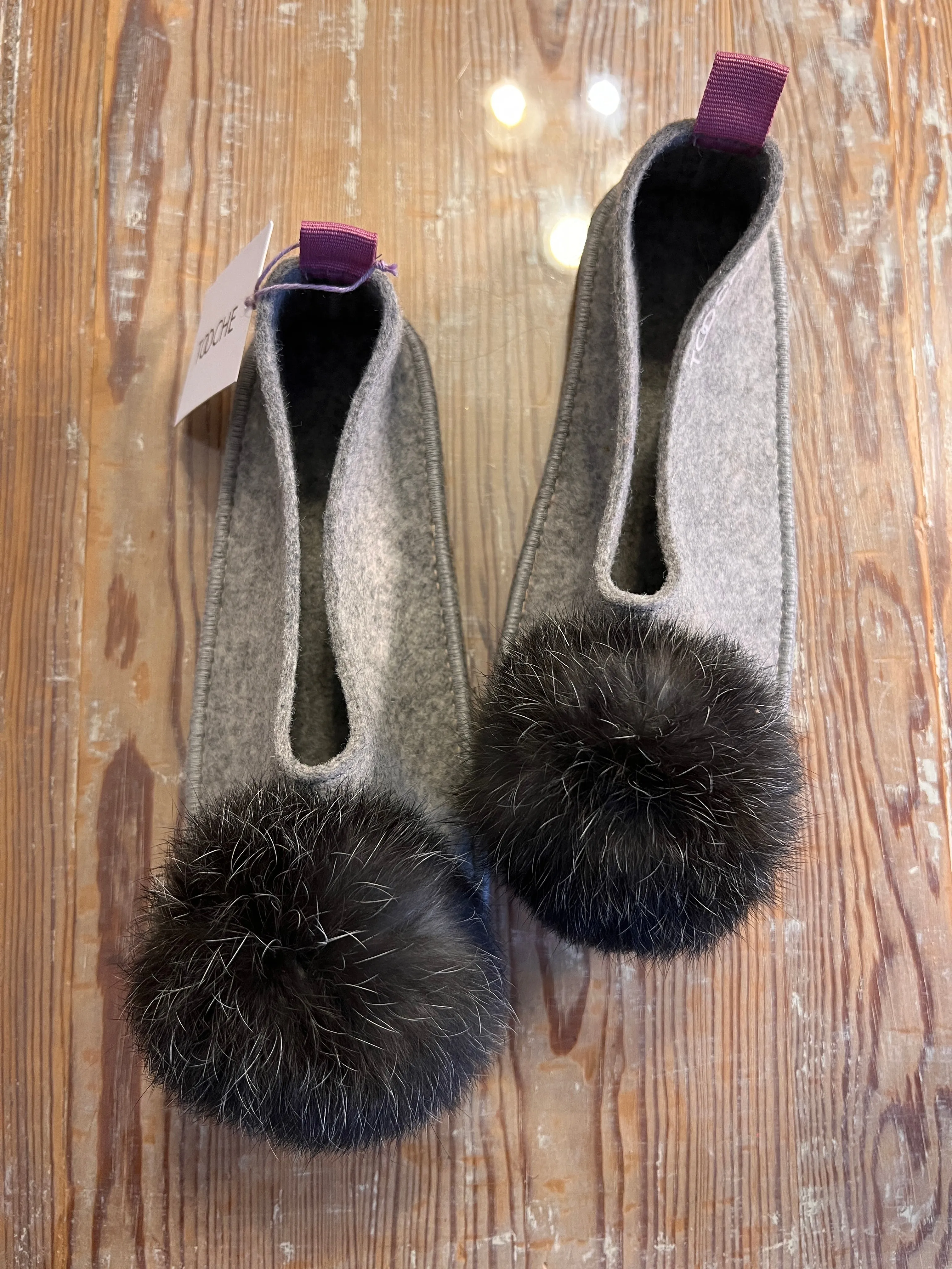 Warm winter slippers