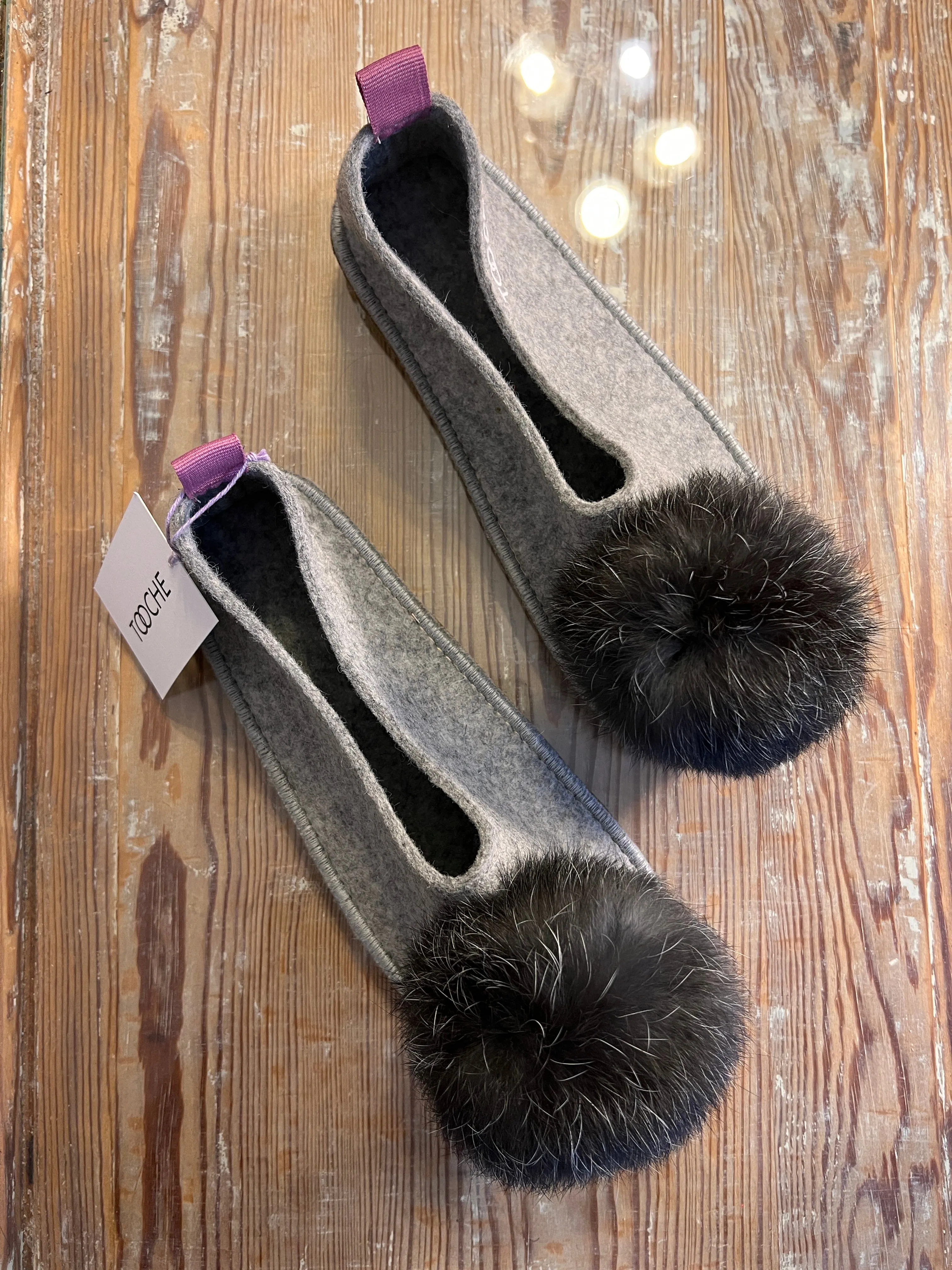 Warm winter slippers