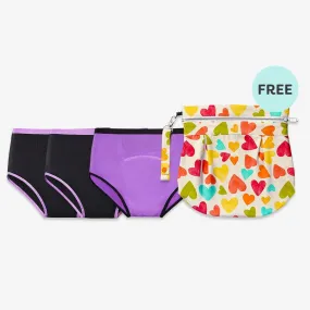 Waterproof Travel Bag MaxAbsorb Period Underwear Pack 3 Free