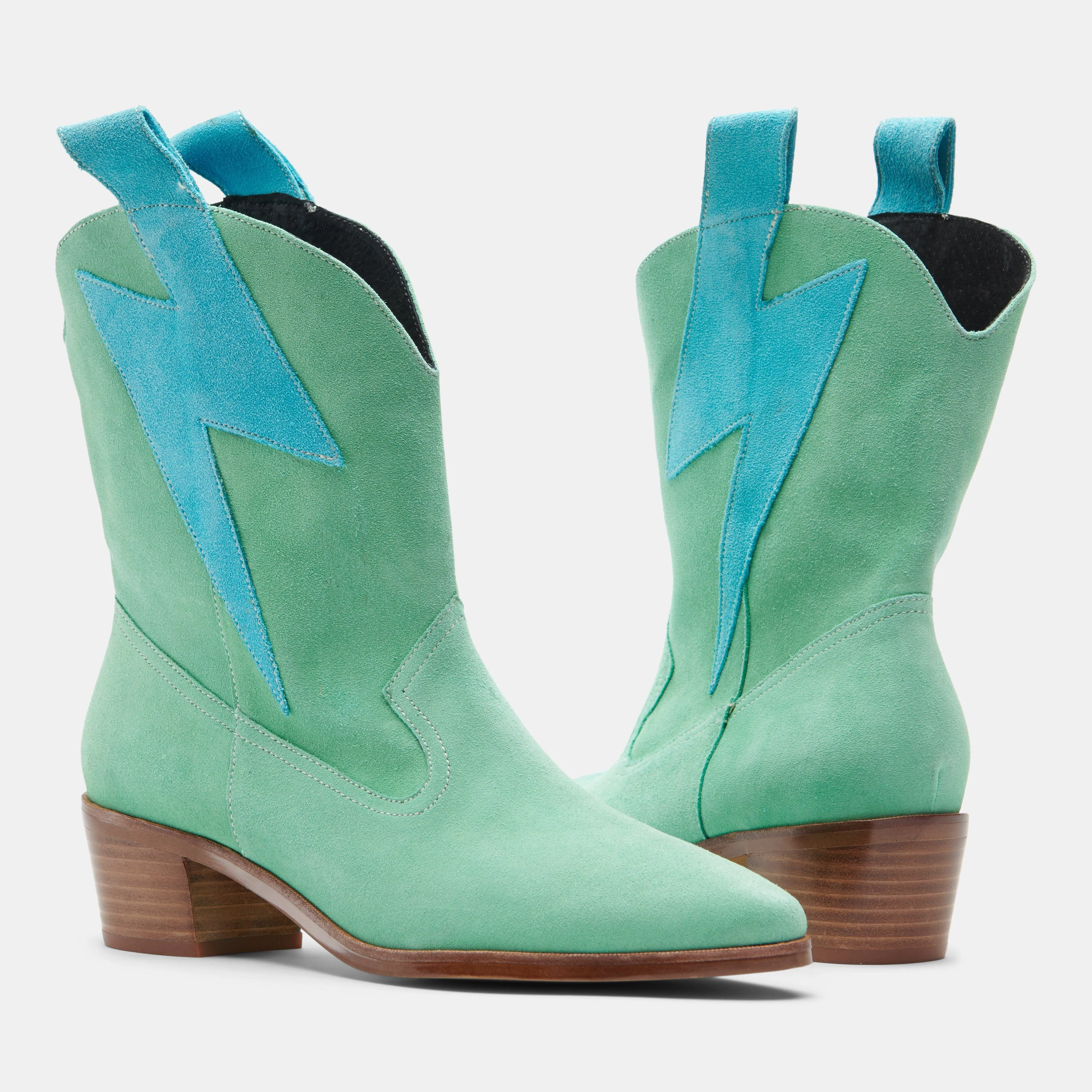 Westward Mint Suede Bolt