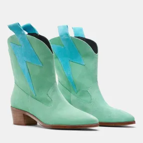 Westward Mint Suede Bolt