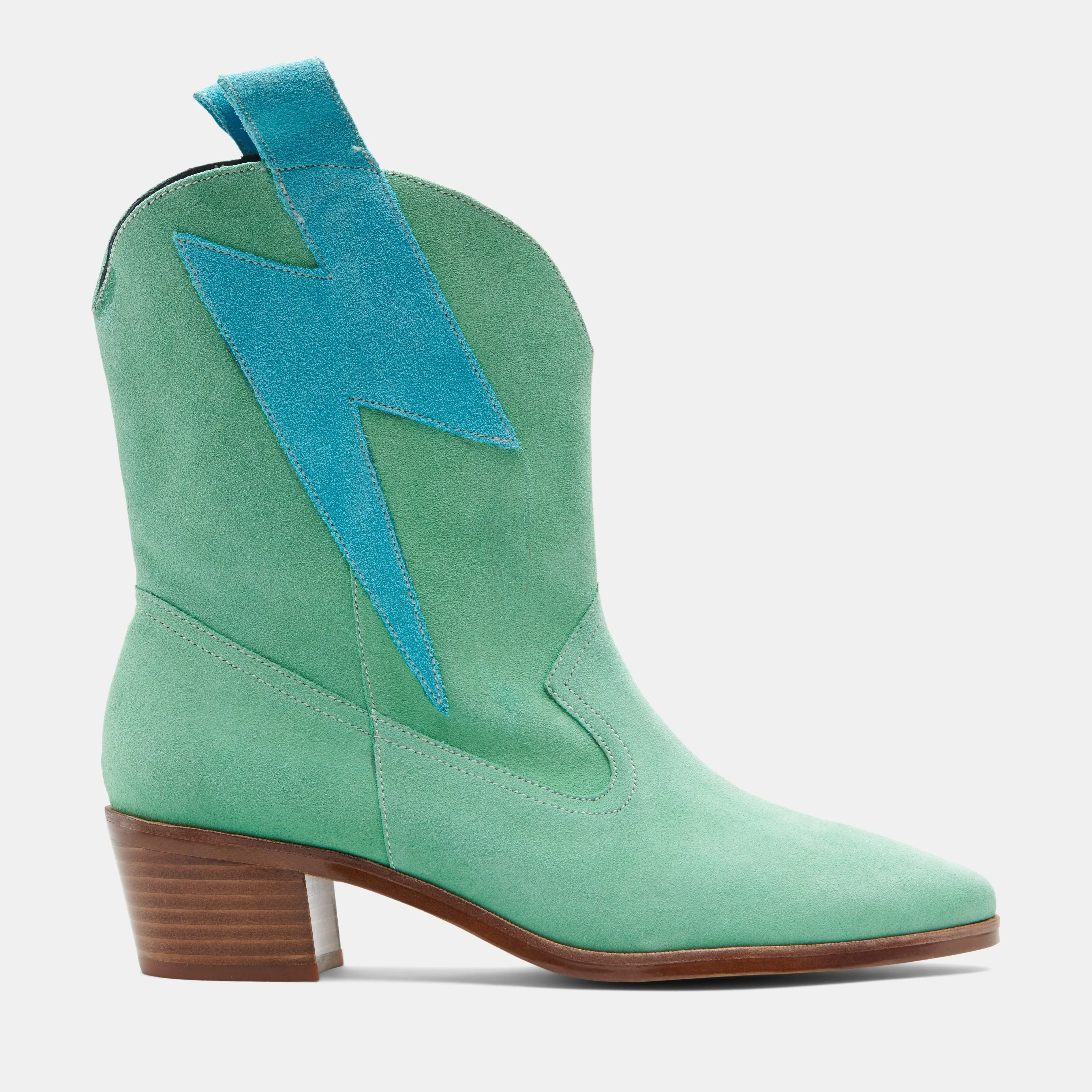 Westward Mint Suede Bolt