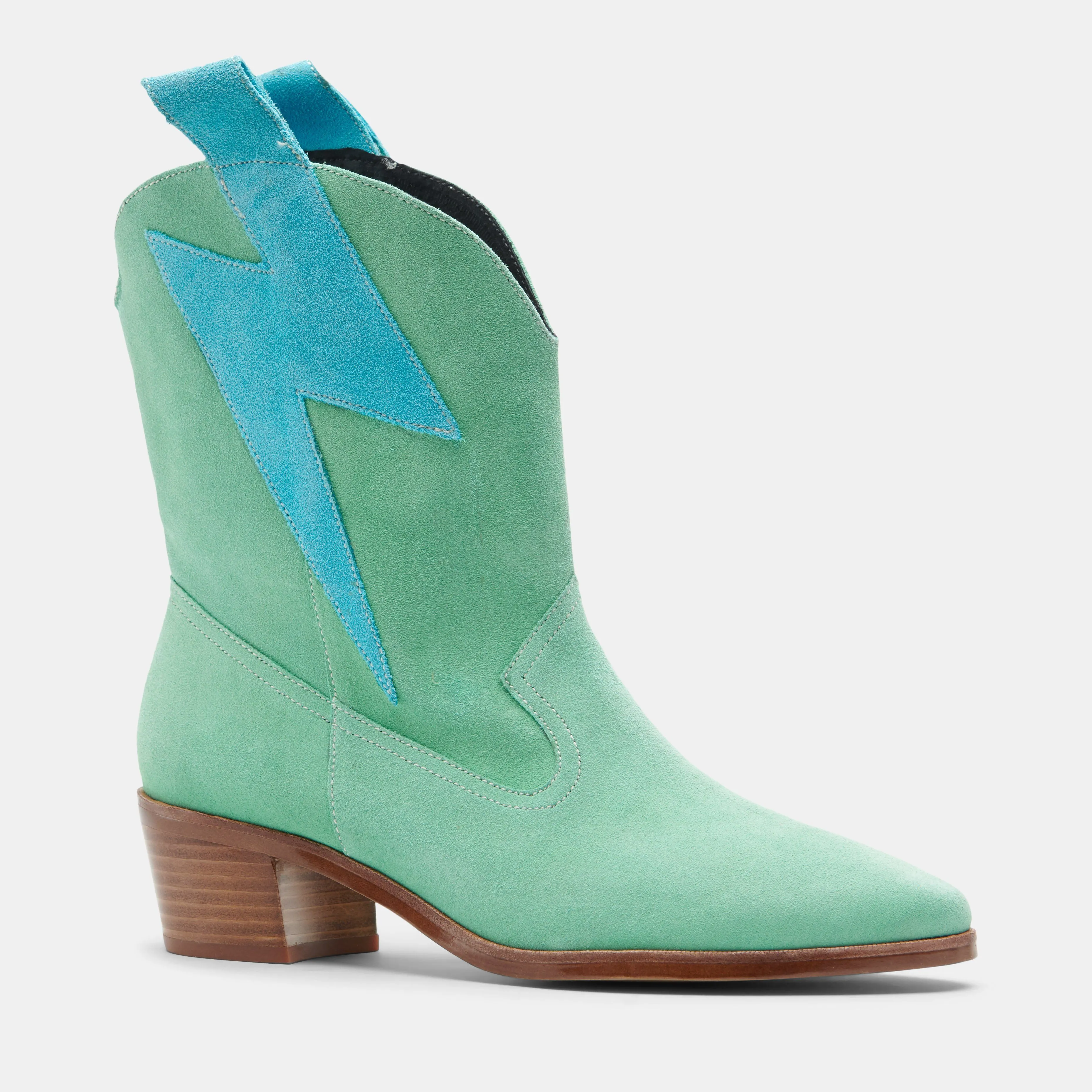 Westward Mint Suede Bolt