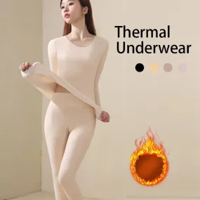 Women's Winter Long Sleeve 2 Piece Thermal Underwear Set