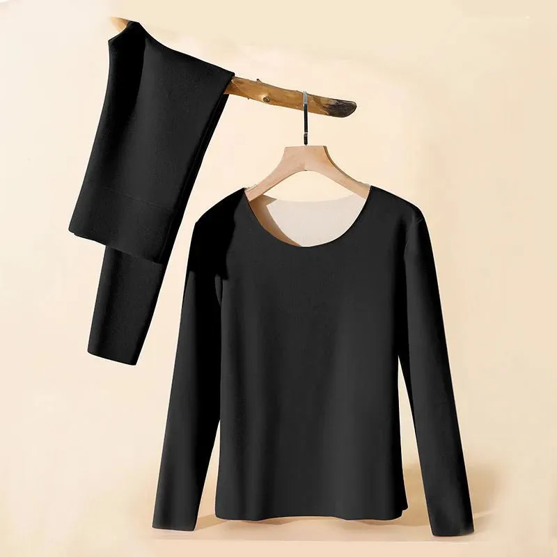 Women's Winter Long Sleeve 2 Piece Thermal Underwear Set