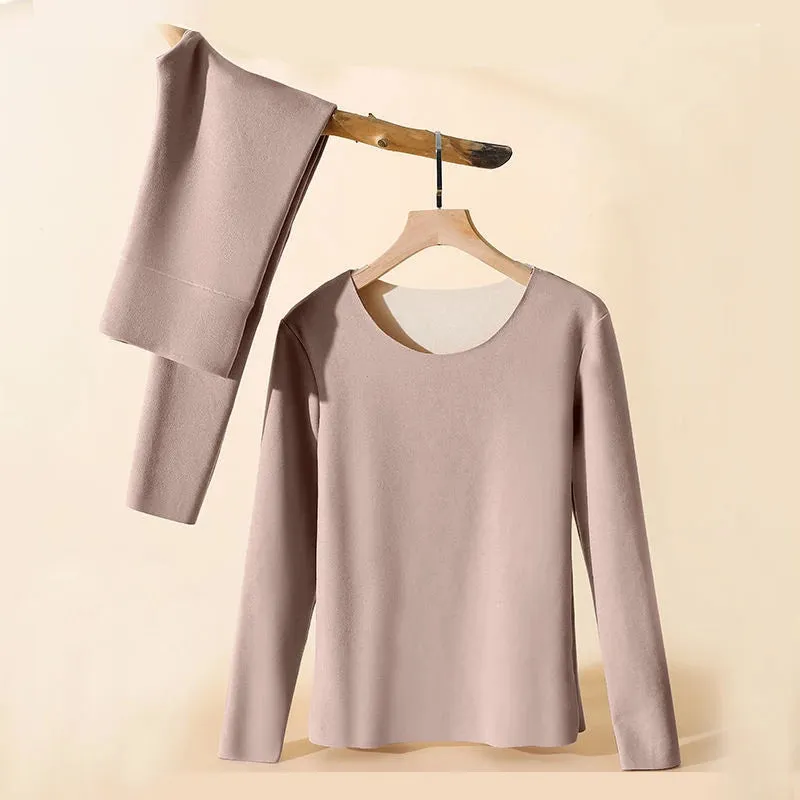 Women's Winter Long Sleeve 2 Piece Thermal Underwear Set