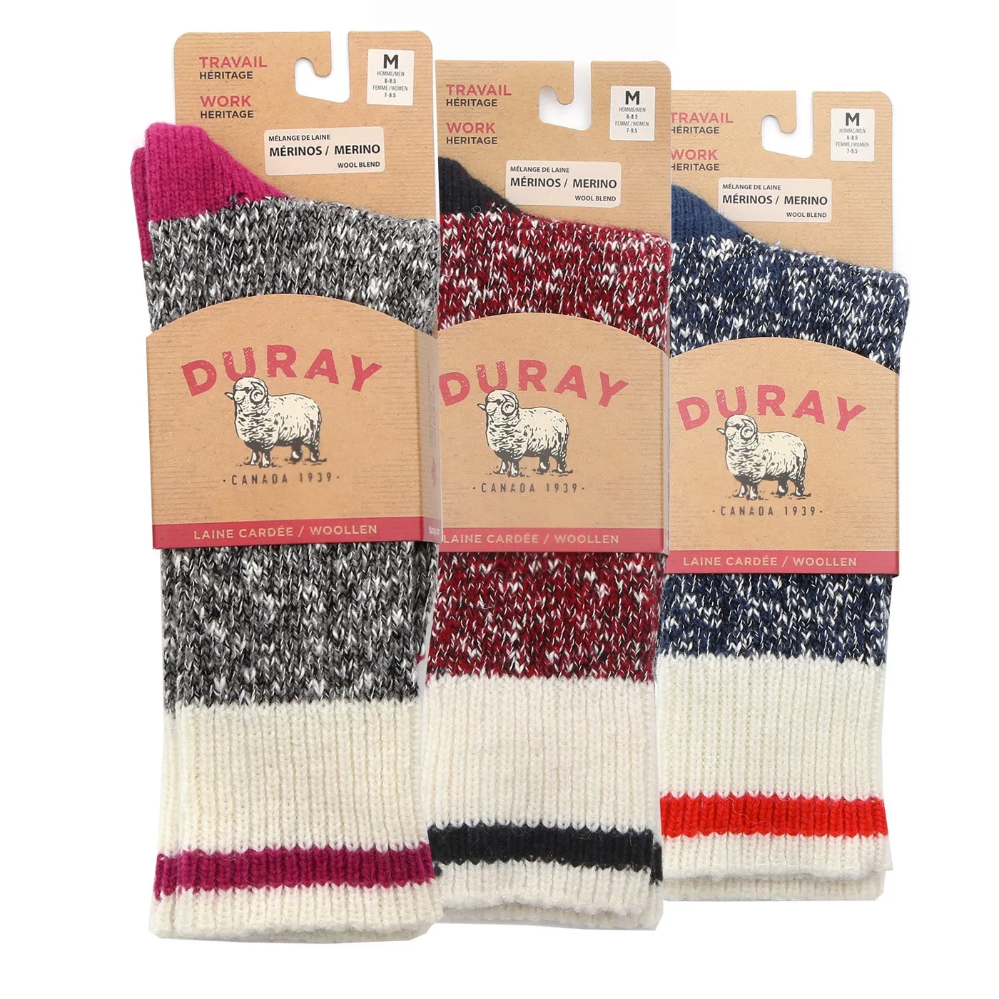 Women's Wool Work Socks - Heavy Crew (Pack of 3)