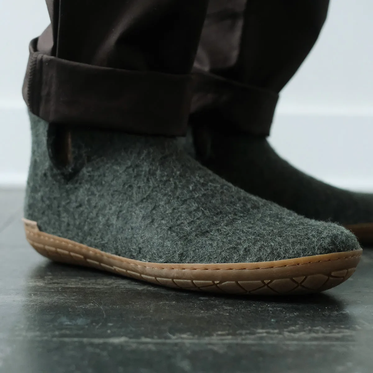 Wool Boot Natural Rubber Sole