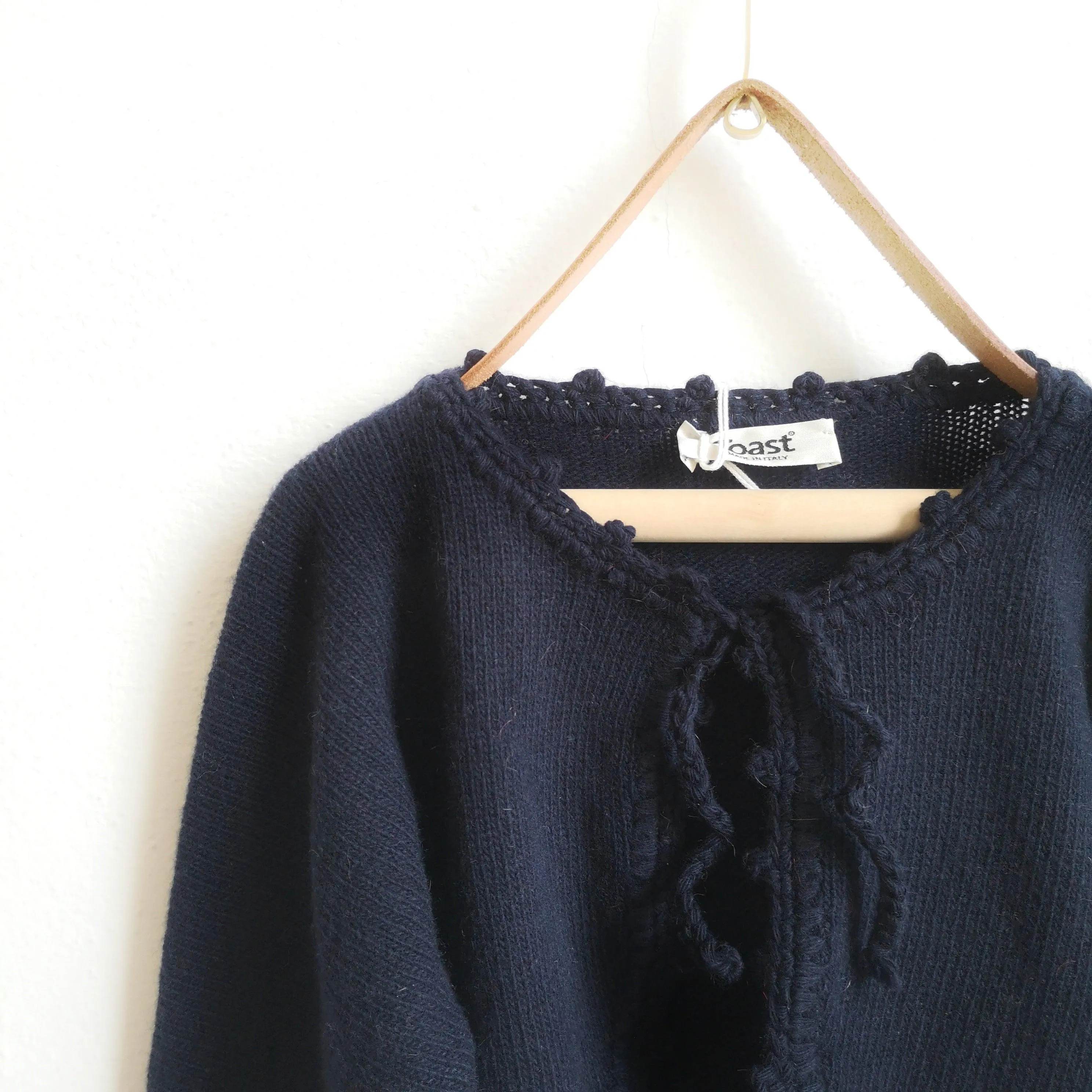 Wool cardigan → Warm wool-knit cardigan