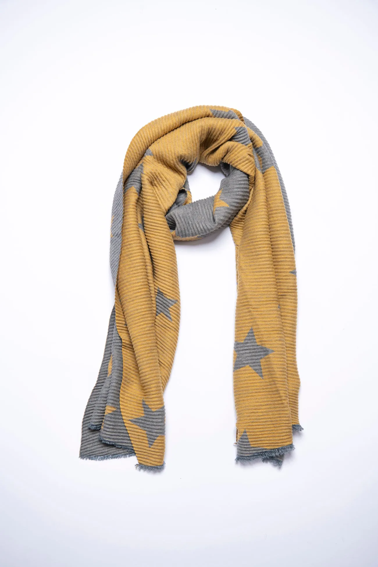 Wool patterned scarf