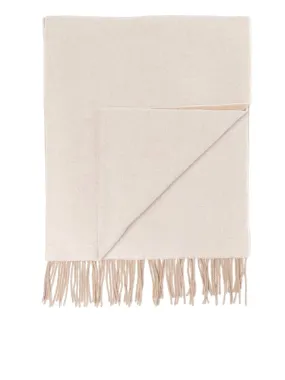 Wool Scarf with Fringe