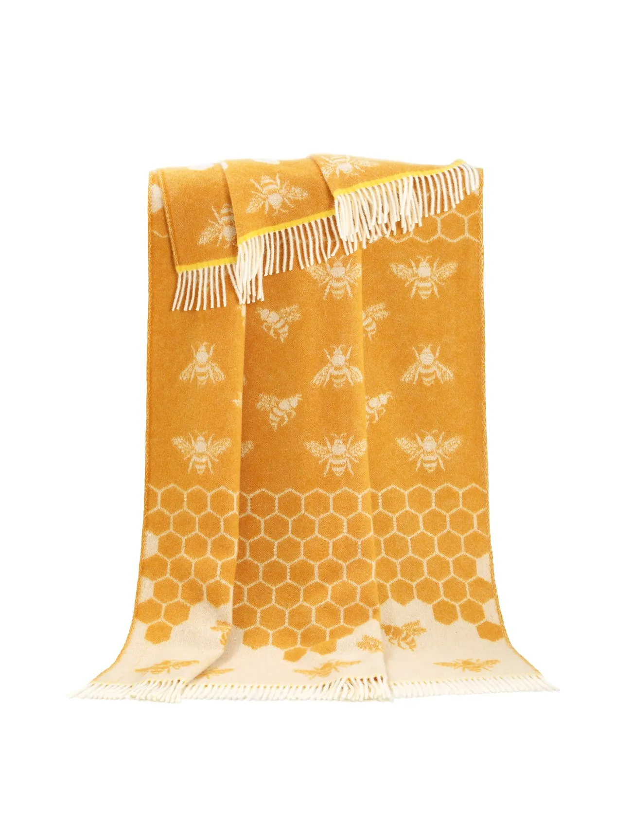 Wool Throw - Mustard Yellow