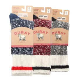 Wool work socks for men, pack of 3.