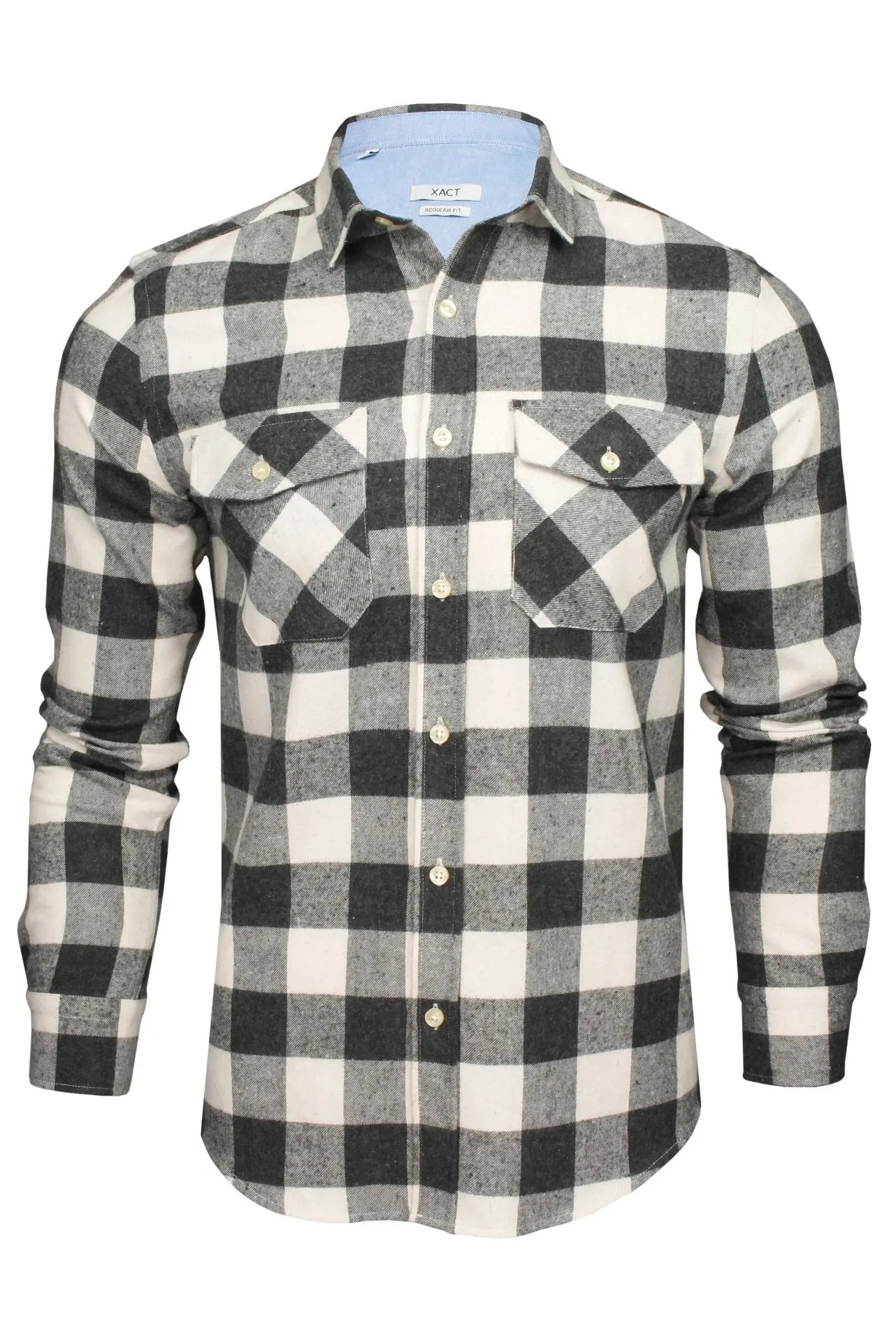 Xact Men's Buffalo Check Flannel Shirt - Long Sleeve