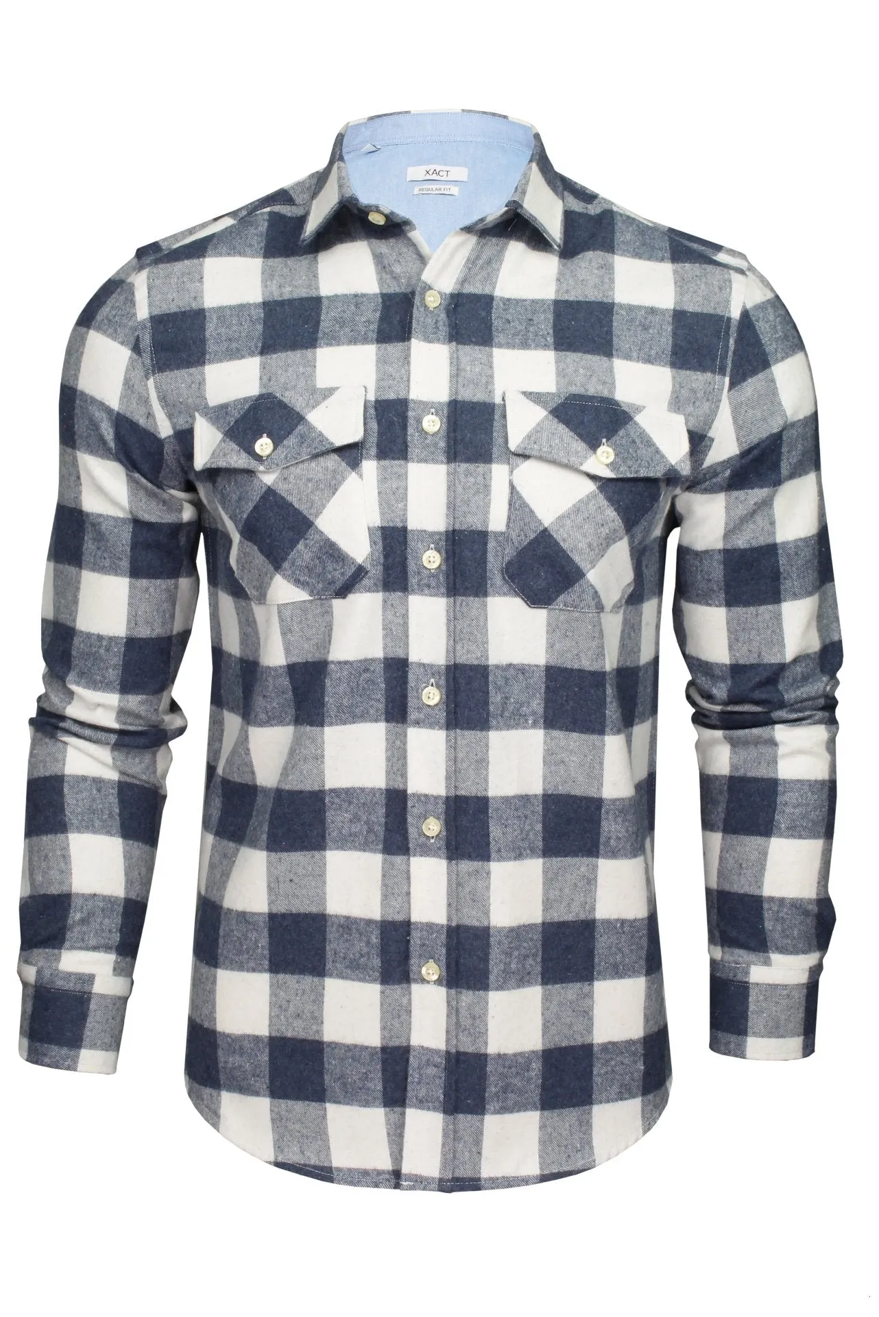 Xact Men's Buffalo Check Flannel Shirt - Long Sleeve