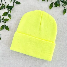 Yellow Neon Classic Beanie